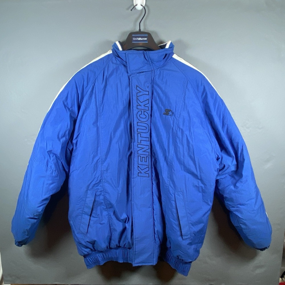 Vintage 90s Starter Kentucky Wildcats Puffer Jacket Men's Large